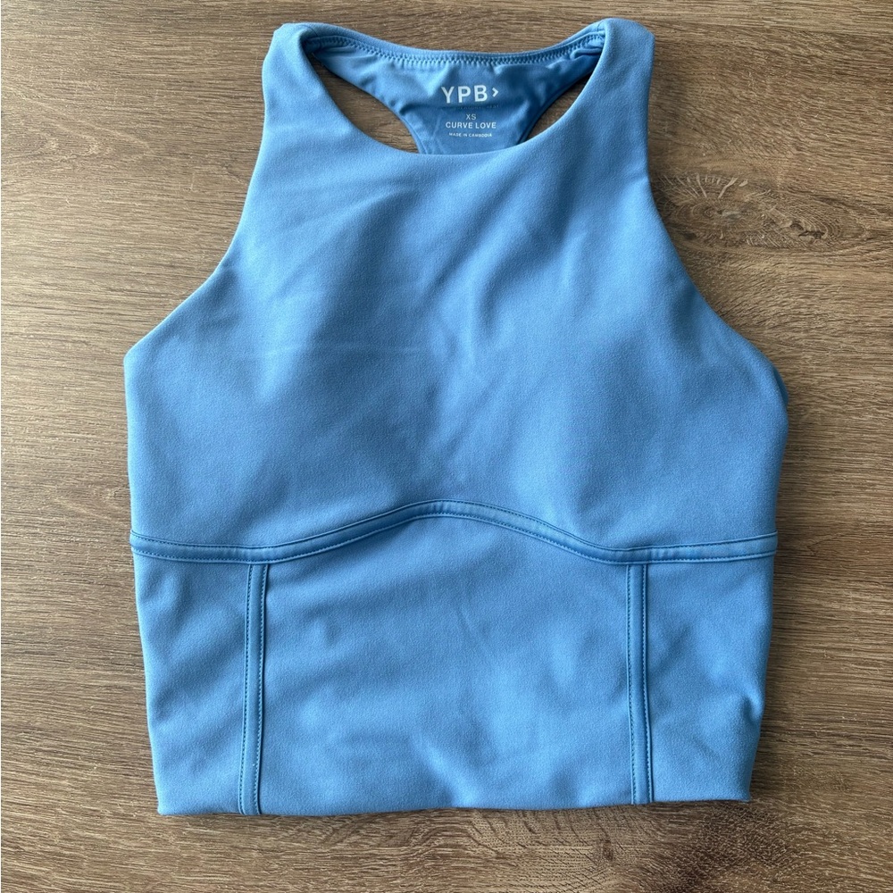 YPB Workout Blue Tank Top